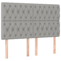 VidaXL 3116682 tête de lit et pied de lit Gris clair