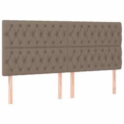 VidaXL 3116694, Taupe, Polyester, Bois, 2000 mm, 118 cm, 128 cm, 70 mm