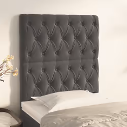 VidaXL 3116699 tête de lit et pied de lit Gris foncé