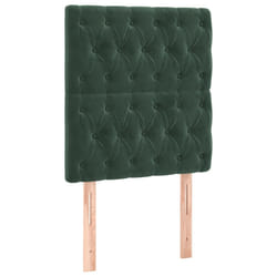 VidaXL 3116707 tête de lit et pied de lit Vert foncé