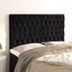 vidaXL Têtes de lit 4 pcs Noir 72x7x78/88 cm Velours