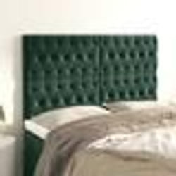 vidaXL Têtes de lit 4 pcs Vert foncé 72x7x78/88 cm Velours