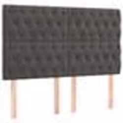 vidaXL Têtes de lit 4 pcs Gris foncé 80x7x78/88 cm Velours
