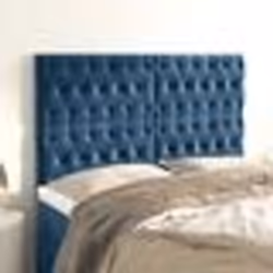 vidaXL Têtes de lit 4 pcs Bleu foncé 80x7x78/88 cm Velours