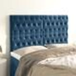 vidaXL Têtes de lit 4 pcs Bleu foncé 80x7x78/88 cm Velours