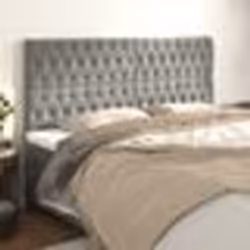 vidaXL Têtes de lit 4 pcs Gris clair 90x7x78/88 cm Velours