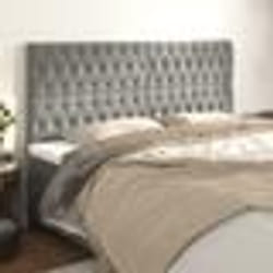 vidaXL Têtes de lit 4 pcs Gris clair 90x7x78/88 cm Velours