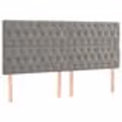 vidaXL Têtes de lit 4 pcs Gris clair 100x7x78/88 cm Velours