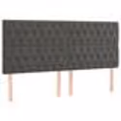 vidaXL Têtes de lit 4 pcs Gris foncé 100x7x78/88 cm Velours