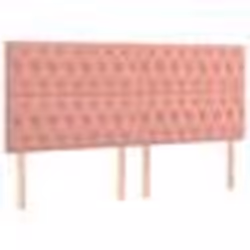 vidaXL Têtes de lit 4 pcs Rose 100x7x78/88 cm Velours