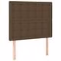 vidaXL Têtes de lit 2 pcs Marron Foncé 80x5x78/88 cm Tissu