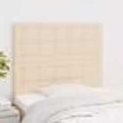 vidaXL Têtes de lit 2 pcs Crème 80x5x78/88 cm Tissu