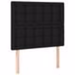 vidaXL Têtes de lit 2 pcs Noir 90x5x78/88 cm Tissu