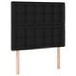 vidaXL Têtes de lit 2 pcs Noir 100x5x78/88 cm Tissu