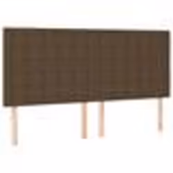 vidaXL Têtes de lit 4 pcs Marron Foncé 80x5x78/88 cm Tissu