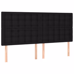 VidaXL 3116790, Noir, Polyester, Bois, 2000 mm, 118 cm, 128 cm, 50 mm