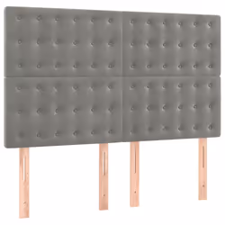 VidaXL 3116796, Gris clair, Polyester, Bois, 800 mm, 118 cm, 128 cm, 50 mm