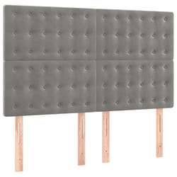 VidaXL 3116796 tête de lit et pied de lit Gris clair