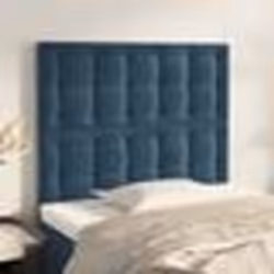 vidaXL Têtes de lit 2 pcs Bleu foncé 80x5x78/88 cm Velours