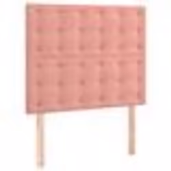vidaXL Têtes de lit 2 pcs Rose 80x5x78/88 cm Velours