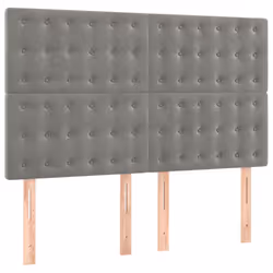 VidaXL 3116814, Gris clair, Polyester, Bois, 1440 mm, 118 cm, 128 cm, 50 mm