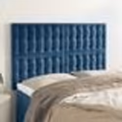 vidaXL Têtes de lit 4 pcs Bleu foncé 72x5x78/88 cm Velours