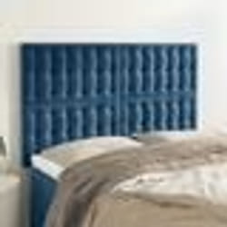 vidaXL Têtes de lit 4 pcs Bleu foncé 72x5x78/88 cm Velours