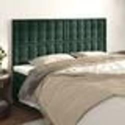 vidaXL Têtes de lit 4 pcs Vert foncé 80x5x78/88 cm Velours
