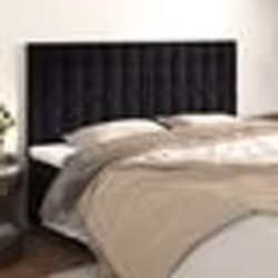 vidaXL Têtes de lit 4 pcs Noir 90x5x78/88 cm Velours