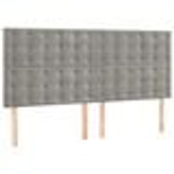 vidaXL Têtes de lit 4 pcs Gris clair 100x5x78/88 cm Velours