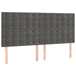 VidaXL 3116833 tête de lit et pied de lit Gris foncé