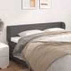 vidaXL Tête de lit avec oreilles Gris 183x23x78/88 cm Similicuir
