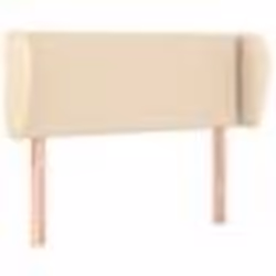 vidaXL Tête de lit avec oreilles Crème 83x23x78/88 cm Tissu