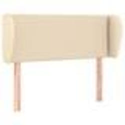 vidaXL Tête de lit avec oreilles Crème 83x23x78/88 cm Tissu