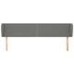 vidaXL Tête de lit avec oreilles Gris foncé 163x23x78/88 cm Tissu