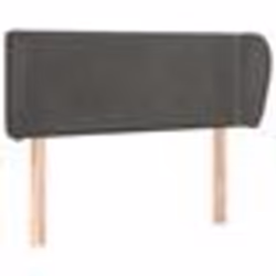 vidaXL Tête de lit avec oreilles Gris foncé 103x23x78/88 cm Velours