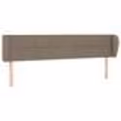 vidaXL Tête de lit avec oreilles Taupe 203x23x78/88 cm Tissu
