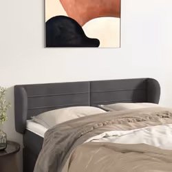 VidaXL 3117333 tête de lit et pied de lit Gris foncé