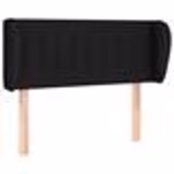 vidaXL Tête de lit avec oreilles Noir 83x23x78/88 cm Tissu