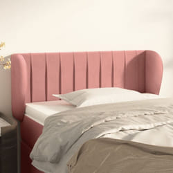 Tête de lit avec oreilles Rose 83x23x78/88 cm Velours Vidaxl