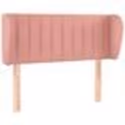 vidaXL Tête de lit avec oreilles Rose 93x23x78/88 cm Velours