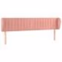 vidaXL Tête de lit avec oreilles Rose 163x23x78/88 cm Velours