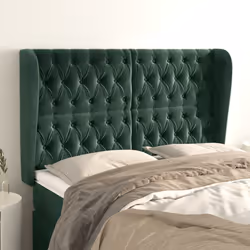 VidaXL 3117537 tête de lit et pied de lit Vert foncé