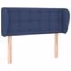 vidaXL Tête de lit avec oreilles Bleu 83x23x78/88 cm Tissu