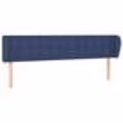 vidaXL Tête de lit avec oreilles Bleu 163x23x78/88 cm Tissu