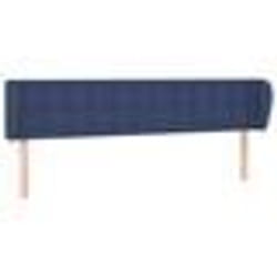 vidaXL Tête de lit avec oreilles Bleu 183x23x78/88 cm Tissu