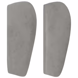 VidaXL 3117620 tête de lit et pied de lit Gris clair - Vue supplémentaire 4