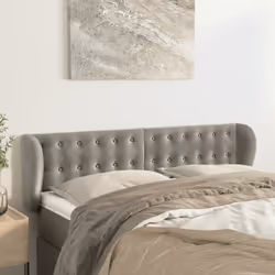 VidaXL 3117626 tête de lit et pied de lit Gris clair