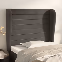 VidaXL 3118133 tête de lit et pied de lit Gris foncé