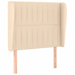 VidaXL 3118173, Crème, Polyester, Bois, 830 mm, 118 cm, 128 cm, 230 mm